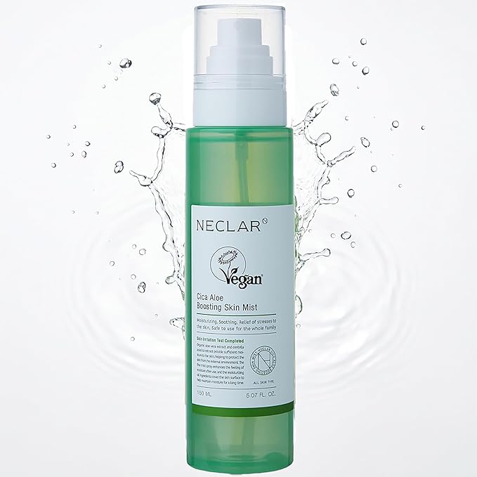 CICA Aloe Hydrating Toner Spray for Face - pH Balanced Calming Facial Mist - Aloe Vera and Centella Asiatica - for Acne Prone and Sensitive Skin - Korean Skincare for Redness, Dryness