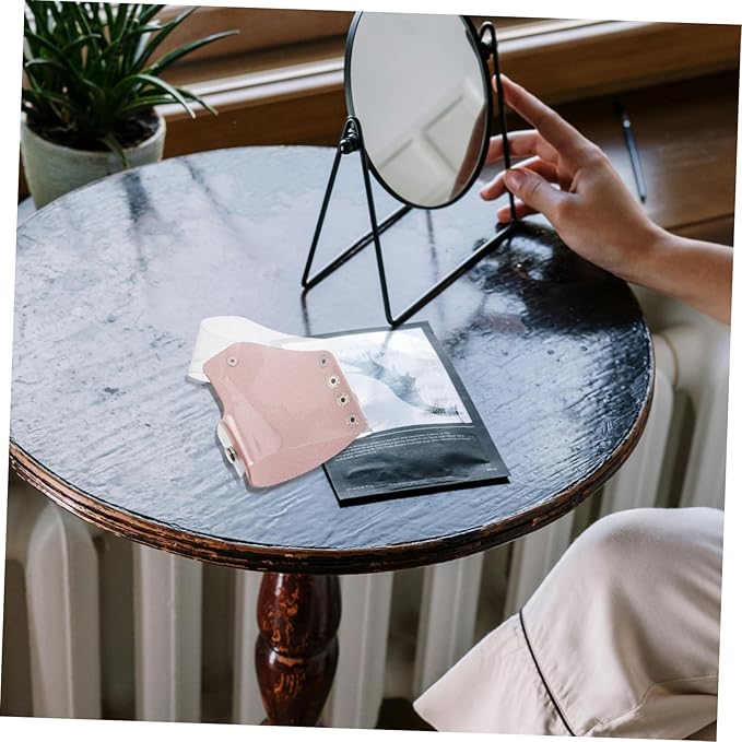PACKOVE Makeup Mixing Palette Portable Transparent Cosmetic Plate for Professionals Handheld Pu Mixing Tray for Foundation and Color Blending for Makeup Artists and Enthusiasts