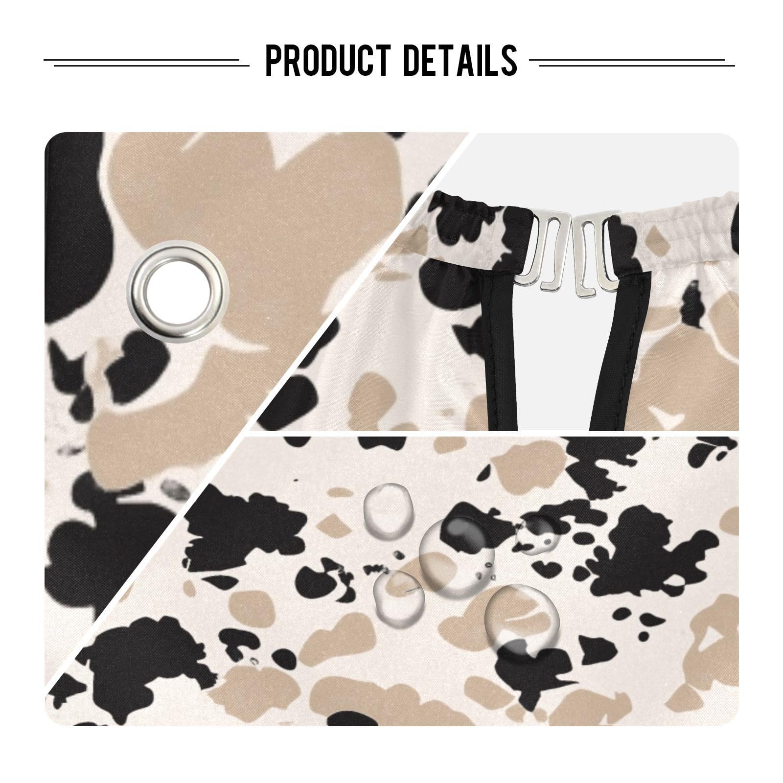 ALAZA Abstrac Leopard Spot Barber Cape for Men Women, Waterproof Haircut Apron Beard Shaving Bib Hair Cutting Cloth 55 x 65 Inch