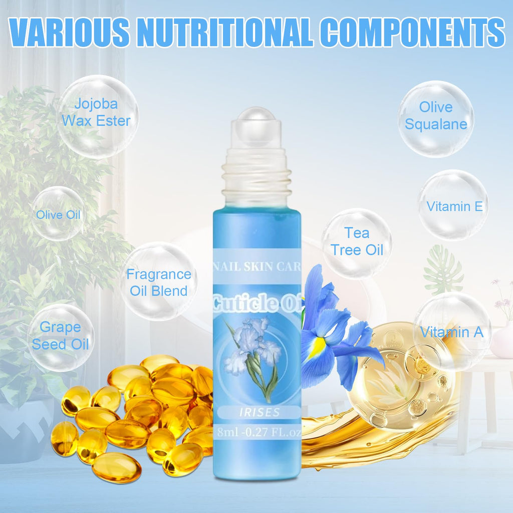HiLemon Natural Cuticle Oil for Nails Essential Oil Revitalizing Overnight Hydration for Dry Cuticles with Vitamin E Repaired Softener Nail Strengthener Protector for Damaged Skin