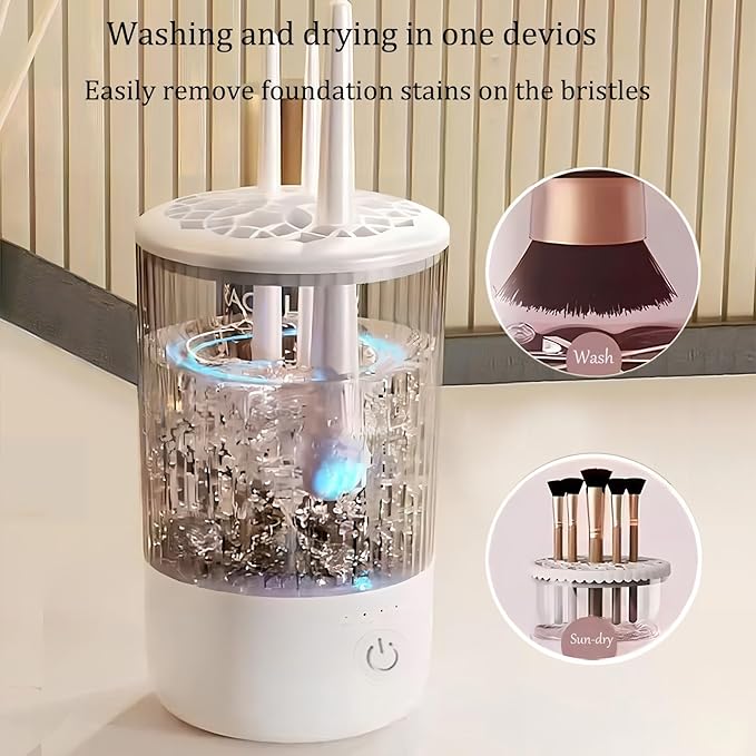 BomCot Electric Makeup Brush Cleaning Machine, Automatic Makeup Brushes Cleaner Suitable for Various Makeup Brushes & Tools