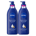 NIVEA Essentially Enriched Body Lotion, Value Pack, 2 x 16.9 FL OZ
