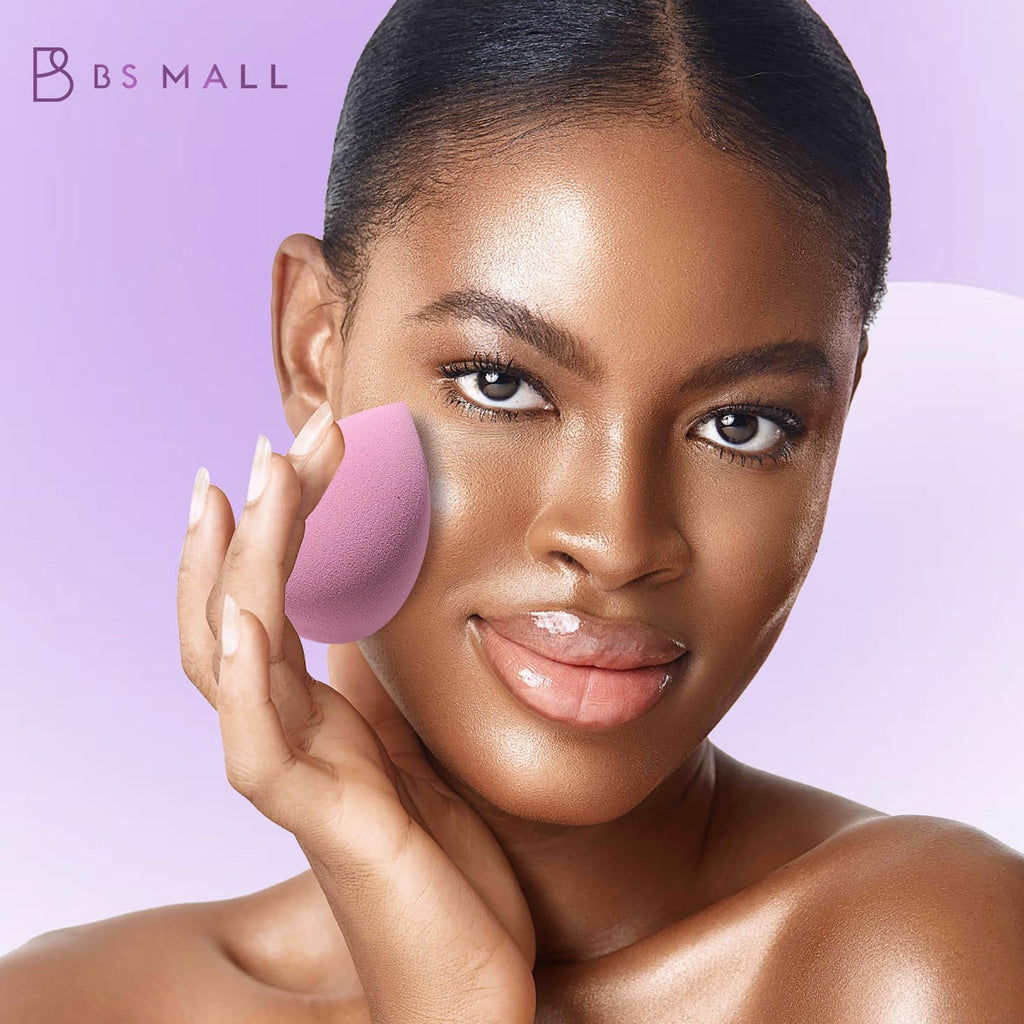 Makeup Sponge Set BS-MALL Triangle Puff 14PCS Non-Latex Beauty Blender Sponges with Travel Case, Soft Makeup Puff for Foundation, Concealer, Cream & Powder, Face & Eye Blending for Sensitive Skin