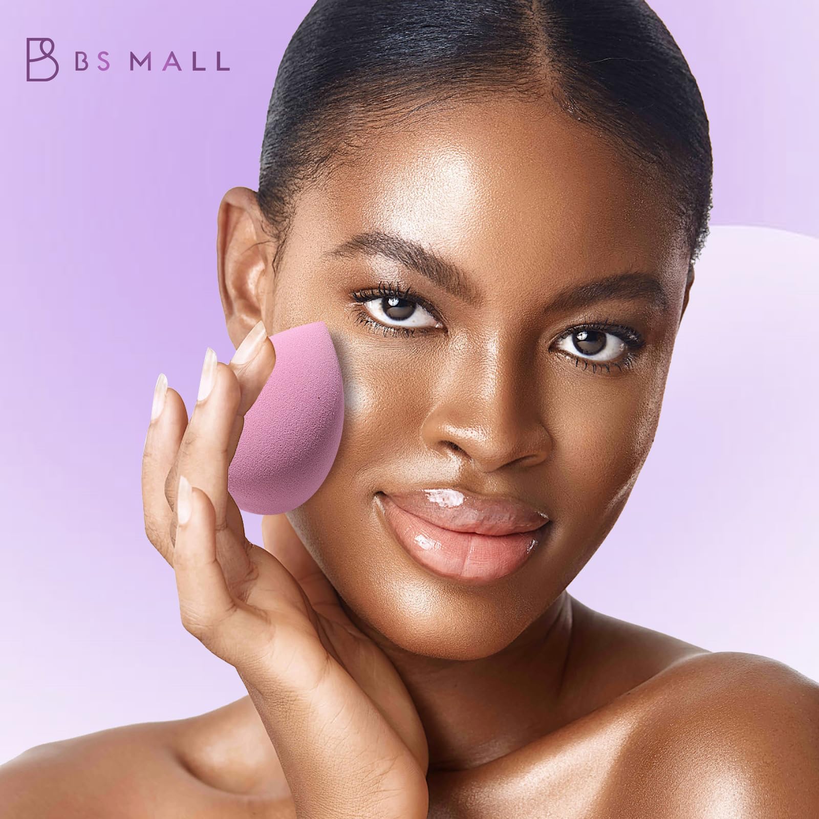 Makeup Sponge Set BS-MALL Triangle Puff 14PCS Non-Latex Beauty Blender Sponges with Travel Case, Soft Makeup Puff for Foundation, Concealer, Cream & Powder, Face & Eye Blending for Sensitive Skin