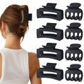 SMKSL 8 Pcs Hair Claw Clips for Women & Girls 2 Styles Hair Accessories