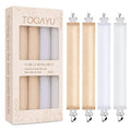 Togayu Heatless Curls Overnight Set - 4PCS Jumbo Velvet Hair Rollers to Sleep In, Soft Flexi Rods for No Damage Curls and Waves - For Long Natural & Textured
