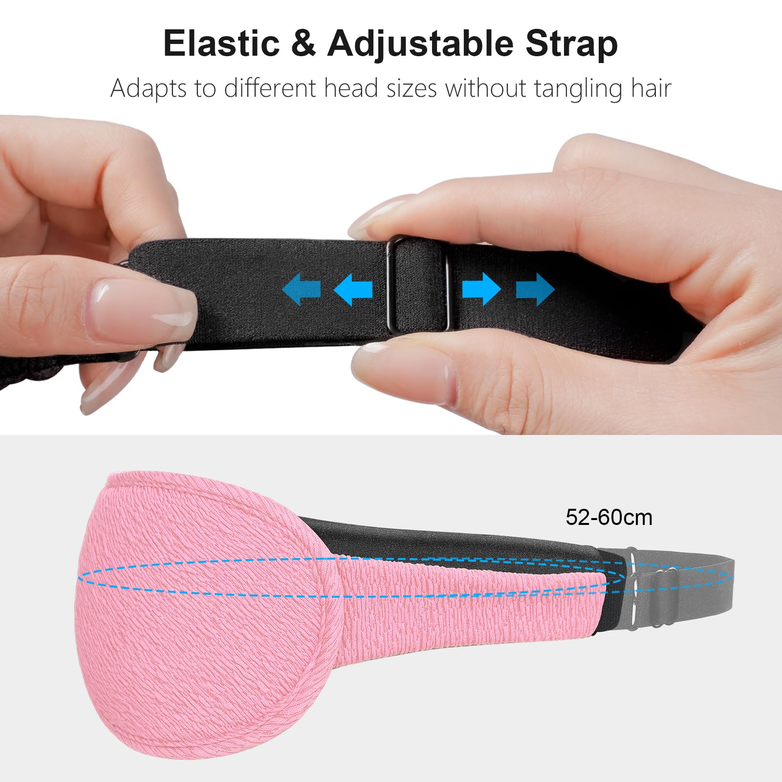 Gritin 100% Blackout Sleep Eye Mask for Women Men, Zero Pressure Sleep Mask