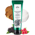 PLU Korean Original Walnut Body Scrub Polish - Berry Mix - Exfoliating, Hydrating & Smoothing for Radiant Skin Texture - Sweet Raspberry & Acai Berry Scent, 7.05 oz.