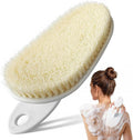 Shower Brush for Body, Extra-Large Bath Brush with Ergonomic Curved Design, Soft-Medium Bristles for Gentle Exfoliation & Full-Body Cleansing, Comfortable Short Handle for Men & Women