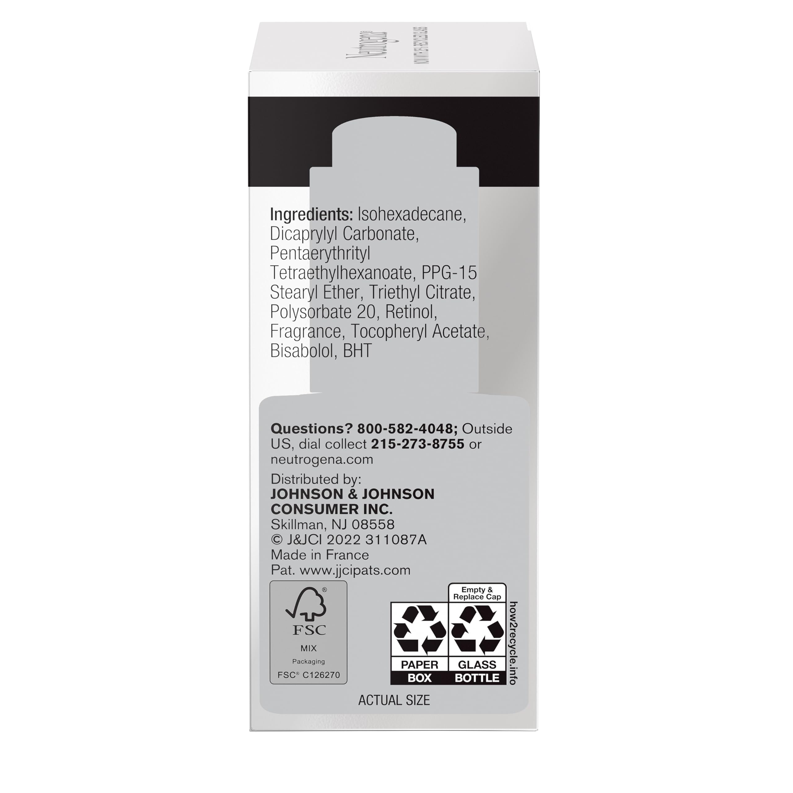 Neutrogena Rapid Wrinkle Repair Retinol Face Oil, 1.0 fl oz