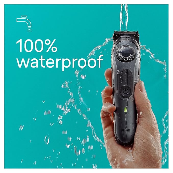 Braun All-in-One Men's Shaving Kit Series 5 5490, 9-in-1 Beard, Face, Nose, Ear Trimmer, Hair Clippers, Body Groomer and Manscaping, Holiday Gifts for Men