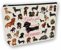 Girlly Dachshunds Makeup Bag For Dachshunds Lover Gift: Perfect Cosmetic Bag Just A Girl Who Love Dachshunds For Sisters, Friends,Teen Girls & Women.Ideal Gift For Travel, Birthdays, & Christmas.