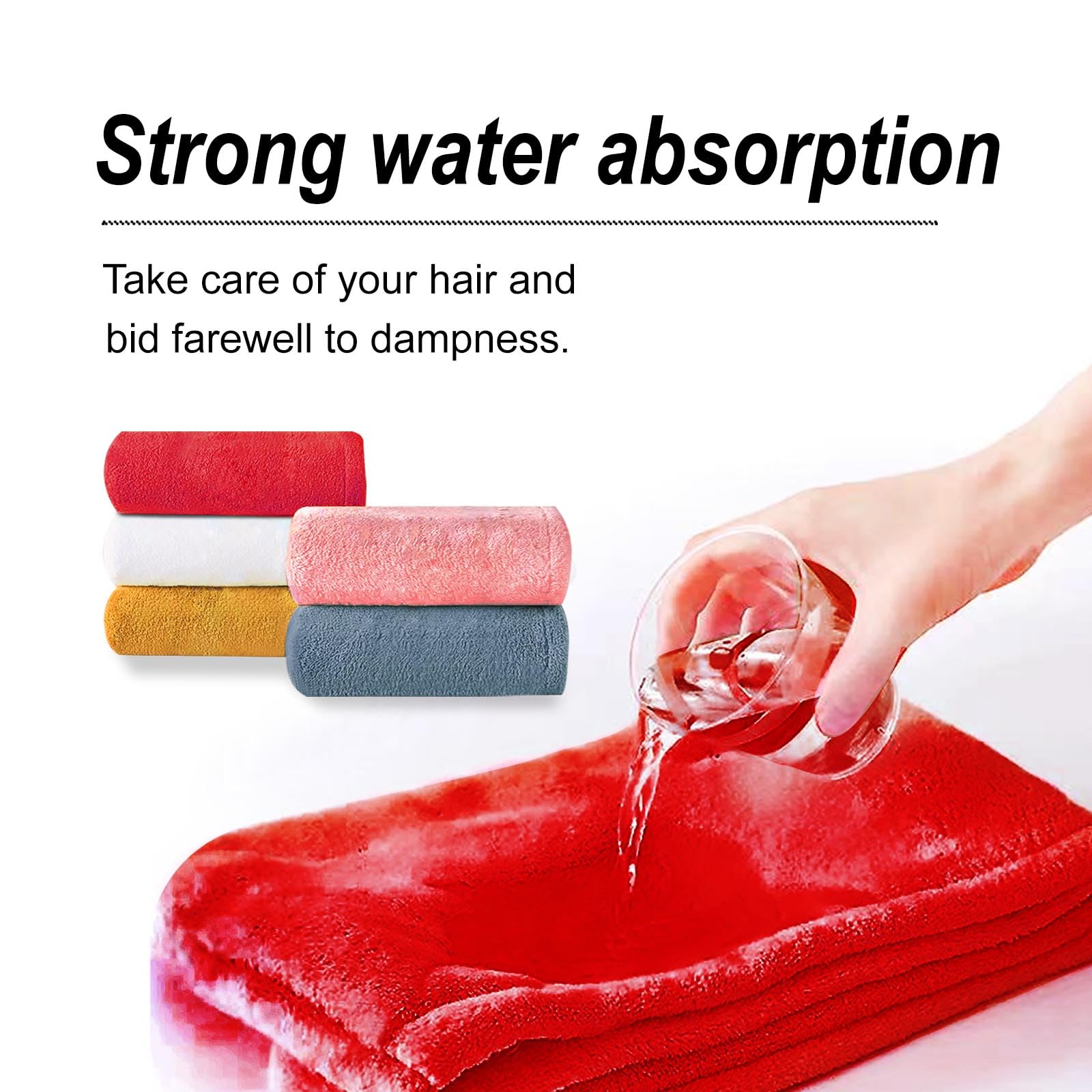 AGKXHDEC Microfiber Hair Drying Towel Wrap,Hair Turbans Towel for Wet Hair