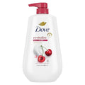 Dove 24hr Lotion Body Wash Revitalizante Cherry & Chia Milk, 30.6 oz | Hydrating body wash with MicroMoisture and a luscious cherry scent