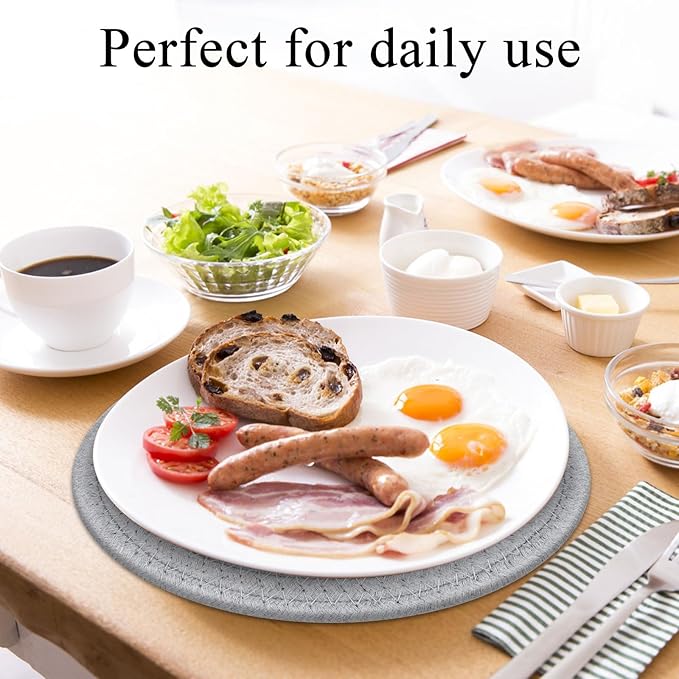 SHACOS 8 Inches Trivets for Hot Dishes, 4 Pieces Cotton Trivets Mats