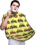 Purple Music Notes Print Beard Bib Shaving Apron, Beard Hair Trimming Cape – For Dad