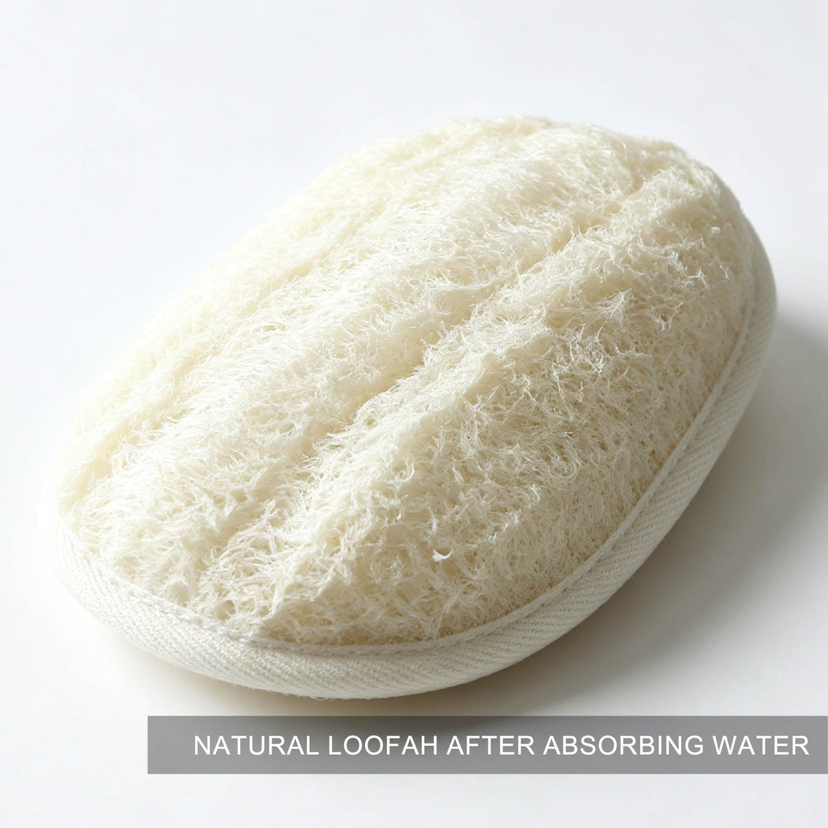 Natural Loofah Sponge, Exfoliating Loofah Back Scrubber for Shower, 2-Pack