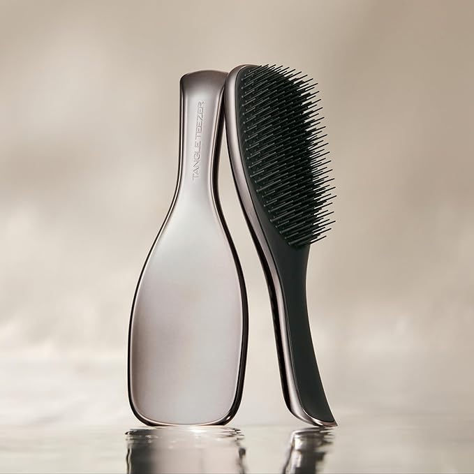 Tangle Teezer Chrome Ultimate Detangler Brush, Straight to Curly, Gunmetal