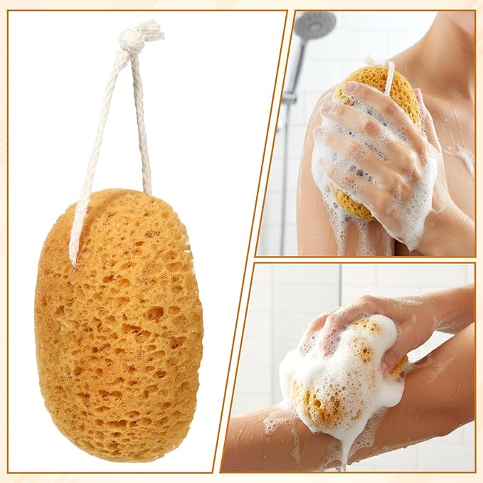 2 Pcs Bath Sponges for Shower, Body Scrubber Sponges