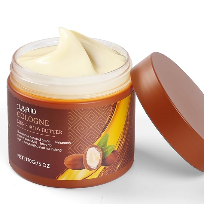 LABJD Cologne Body Butter for Men, 2 Pack Pheromone Scented Cream, Pheromone body butter for men,Hydrates and moisturizes to enhance attractiveness