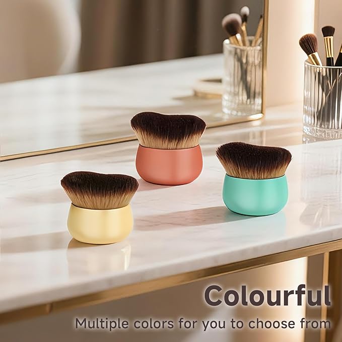 Makeup Blend & Blur Extra Large Body Brush for Self Tanner,Leg Makeup & Bronzer Self Tan Applicator, Powder, Foundation, Blusher, Bronzer，Massager for Face Gift box (Bronze)