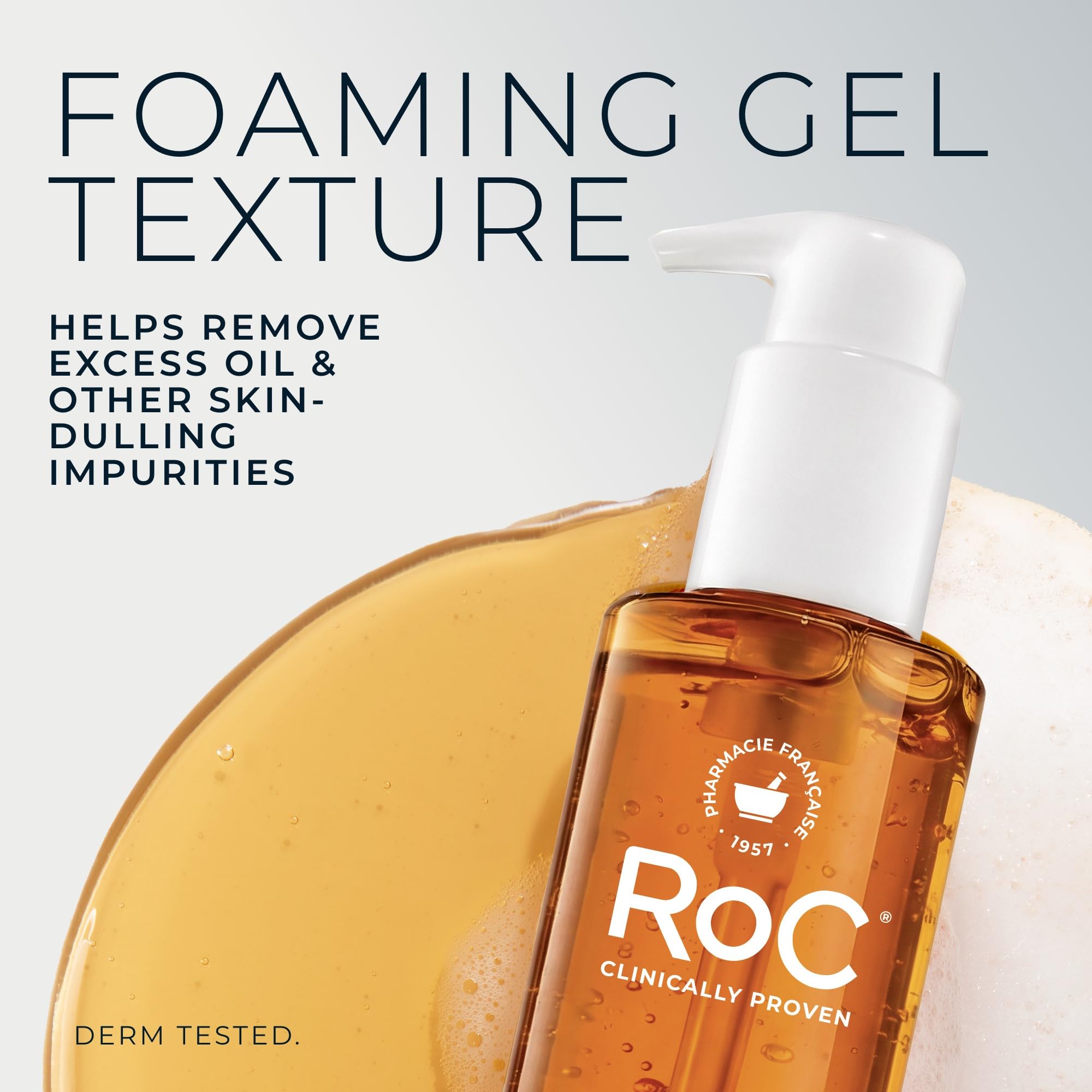 RoC Multi Correxion Revive + Glow Vitamin C Gel Brightening Cleanser, 6 oz