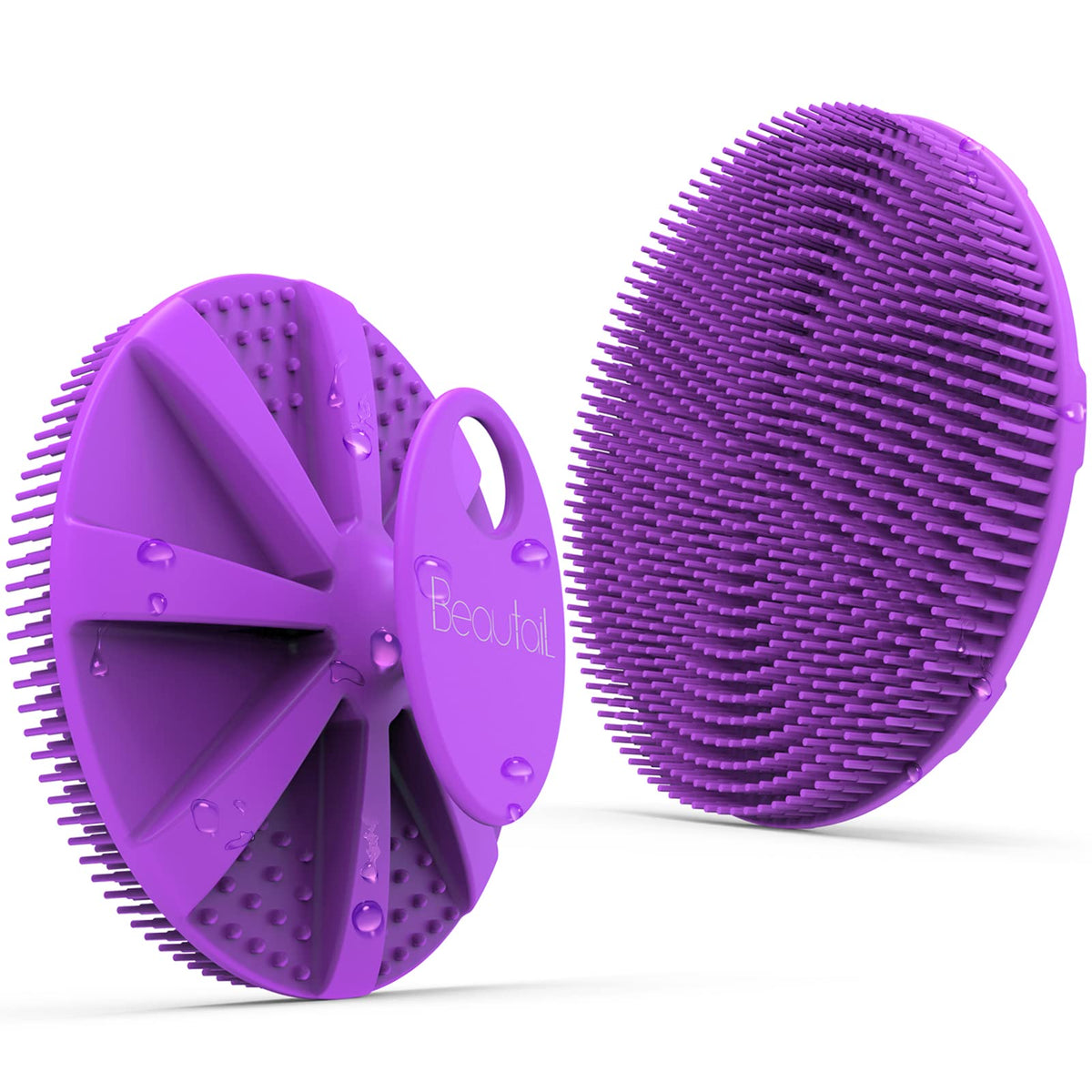 Silicone Body Scrubber, BEAUTAIL Gentle Exfoliating Brush for All Skin Type