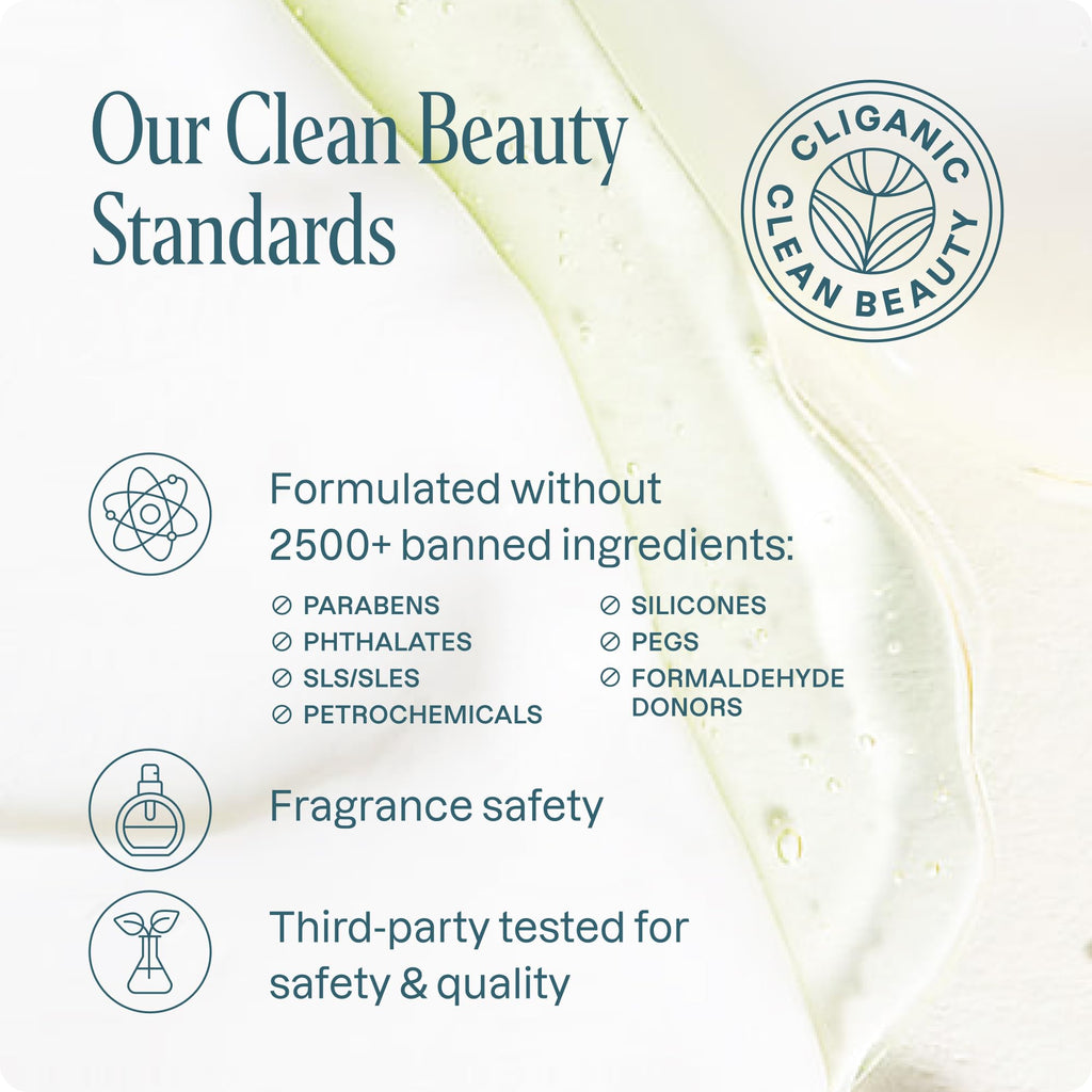 Cliganic Hydrating Facial Gel Cleanser with Triple Botanical Complex® – Clean Gentle Face Wash with Jojoba, Rosehip Argan Oils Removes Makeup Impurities Aloe Vera Glycerin for Balanced Glowing Skin