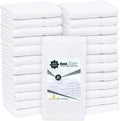 24 Pcs (2 Dozen) White 16x27 Inch Cotton Blend Economy Hand Towels Salon/Gym/Hotel Super use Absorbent Best for Kitchen,Janitorial,Home use Towels