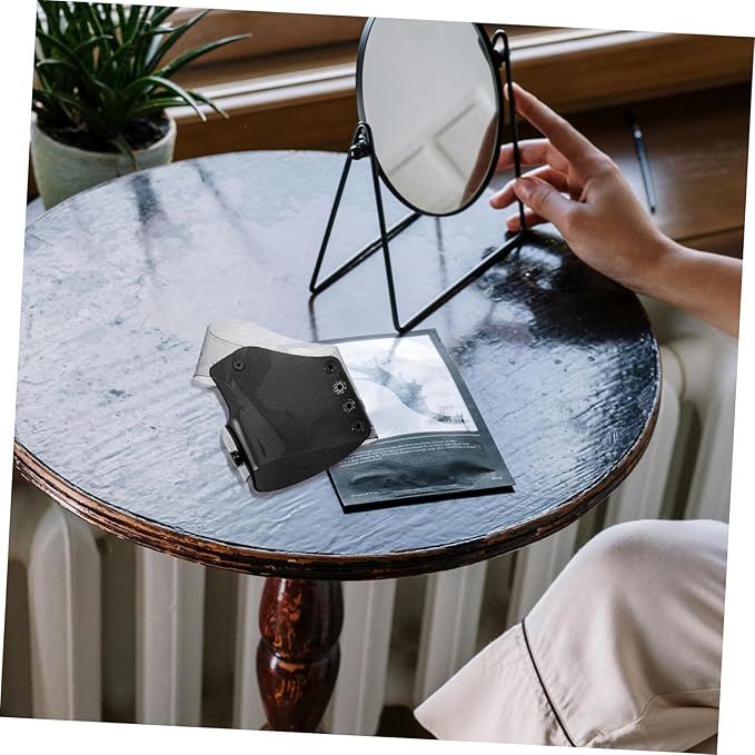 PACKOVE Makeup Mixing Palette Hand Tray for Foundation Concealer and Lipstick Pu Cosmetic Plate for Professionals and Home Use Easy to Clean and Portable