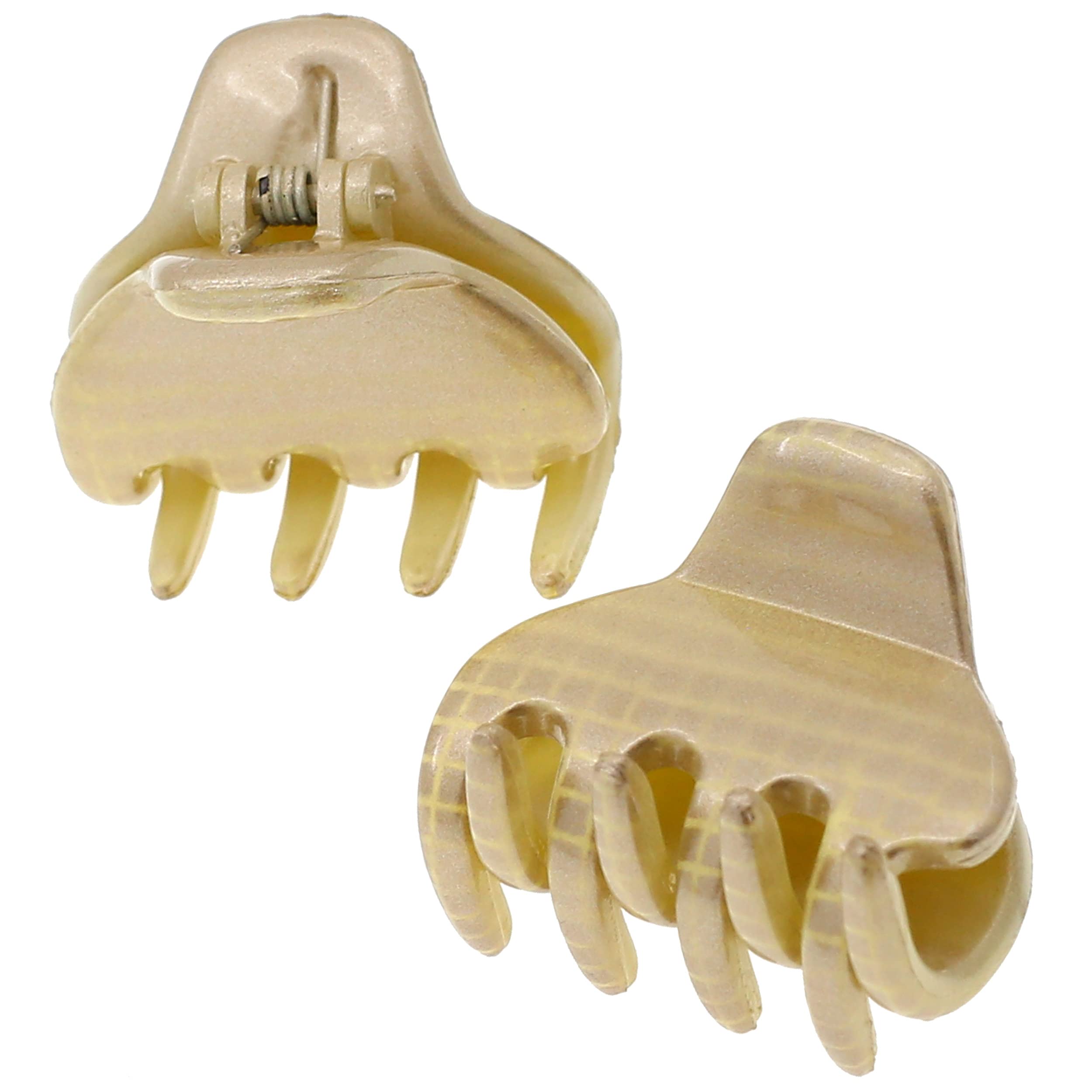 Camila Paris CP3198 French Small Hair Clips for Women, 1" Set of 2 Small Claw Clip Fashion Styling Mini Hair Clip Accessories for Women, Strong Hold No Slip Grip Cute Claw Clips, Made in France