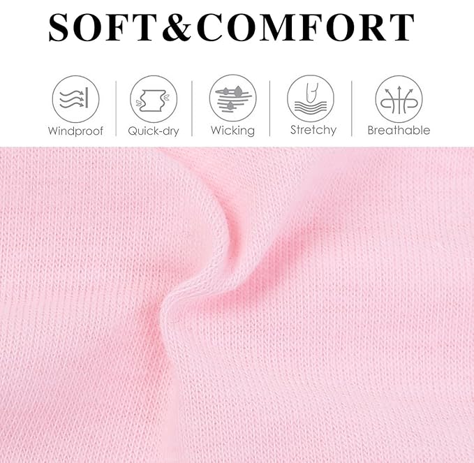 Huachi Pink Headbands for Women Valentines Day 16 Pack Elastic Hair Bands for Women' Hair Non Slip Soft Cloth Fabric Trendy Head Bands, White & Pink