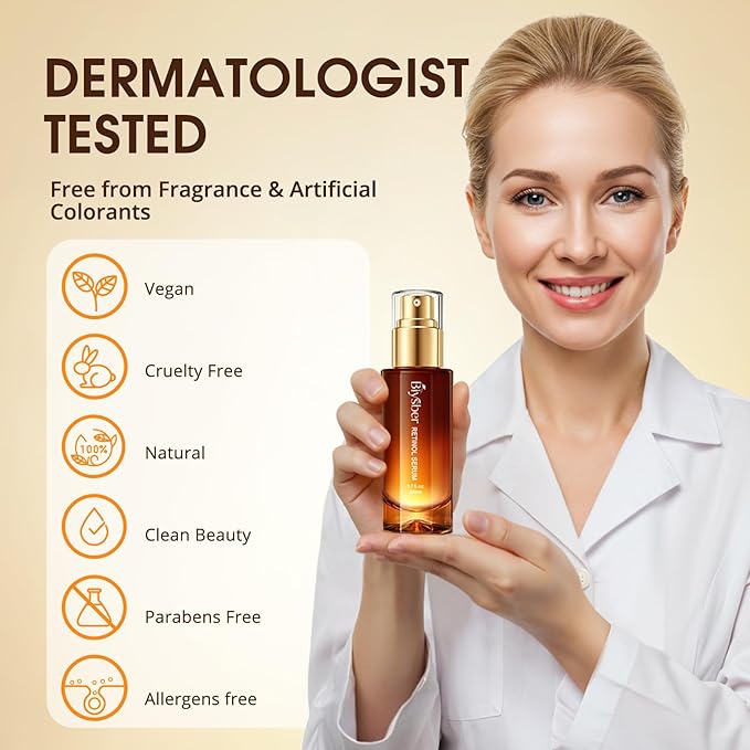 Retinol Collagen Serum for Face: Anti Aging & Anti Wrinkle Repair Peptide Serum with Boost Hydration Formula - Day/Night Facial Firming Neck Plump Skin Care for Women/Men (1.70 Fl Oz)