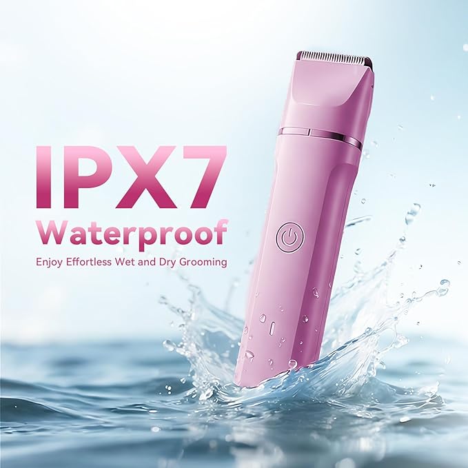 Electric Bikini Trimmer for Women: Electric Razors for Pubic/Leg/Armpit/Facial Hair, 4-in-1 Shaver Grooming Kit for Travel/Wet/Dry Use, Birthday Valentine's Day Self-Care Gifts for Mom Wife Girlfriend