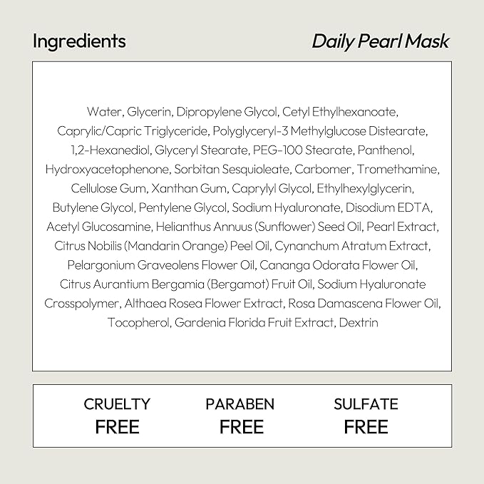 LAPCOS K Beauty Pearl Sheet Mask - Revitalizing & Refining Face Masks with Rice Ferment - Refines Uneven Texture & Dark Spots - Breathable Eucalyptus-derived Tencel Sheet Korean Skin Care (Pack of 5)