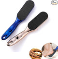 2Pcs Nano Glass Foot File,Nano-Glass Foot File,Foot Scraper for Callus Removal,Veinsgrain Foot Files (Gold+Blue)