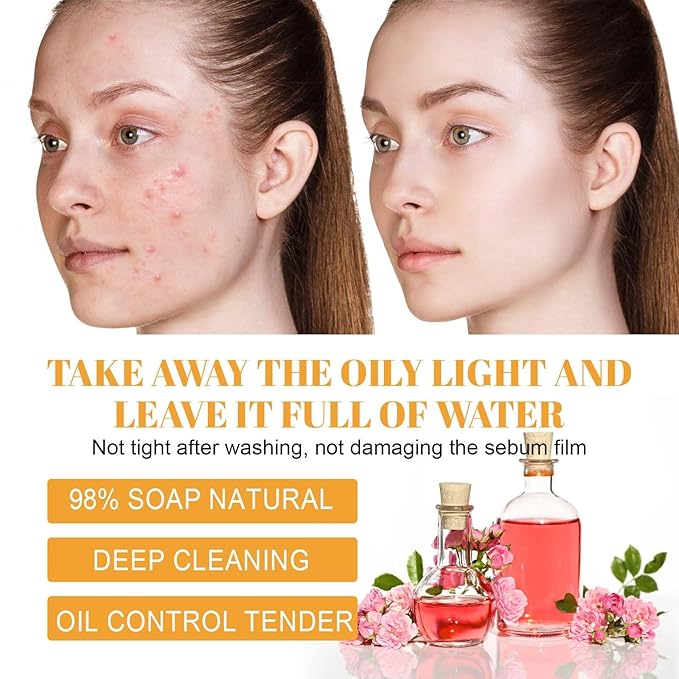 JISKG Turmeric Glow Wash Face Wash With Brush, Deep Cleansing Scrub Exfoliating Turmeric Foaming Facial Cleanser For All Skin. (100ml)