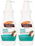 Palmer's Cocoa Butter Formula Skin Firming Body Lotion, Toning & Tightening Cream with Q10, Collagen & Elastin, Pump Bottle, 13.5 Oz. (Pack of 2)