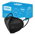 SDIW 100PCS KN95 Face Masks 5 Layer Masks Filter Efficiency≥95% with Elastic Ear Loop and Nose Bridge Clip Breathable Face Mask Grey
