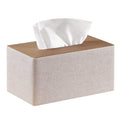 Larger Tissue Box Cover, Modern PU Leather Rectangular Facial Tissue Holder