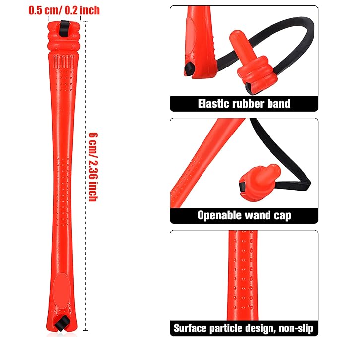 WILLBOND 84 Pieces Hair Perm Rods Hair Curling Rollers Perming Curlers Rods Cold Wave Rollers for Hairdressing Styling Tools(0.2 Inch,Red)
