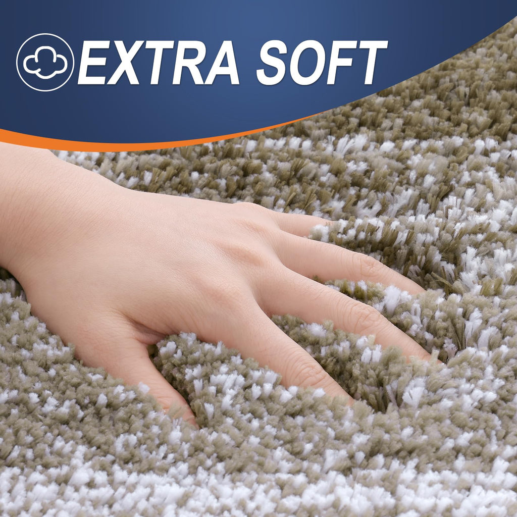 OLANLY Microfiber Bathroom Rugs Sets 3 Piece, 30"x20"+24"x16"+24"x20"