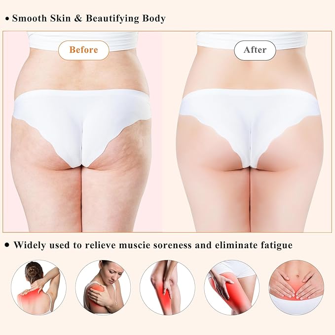 Xokocli 5-in-1 Wood Therapy Massage Tools Lymphatic Drainage Massager for Muscle Pain Relief | Maderoterapia Kit Body Sculpting Tools for Anti-Cellulite, Body Shaping