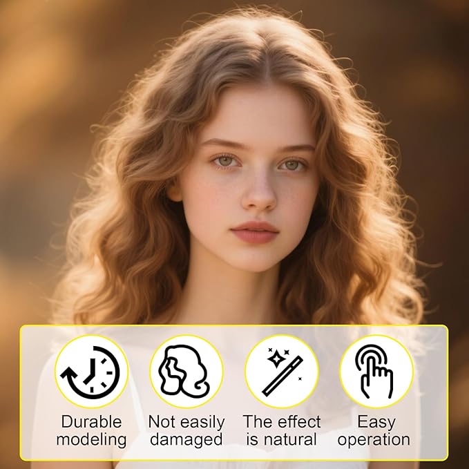 100Pcs Yellow Perm Rods for Natural Hair, Small Cold Wave Rods for Tight Curls, 0.32 Inch Non-Slip Plastic Hair Rollers for Short Hair, Professional Salon Curler Tool with Rubber Band, Bulk Pack