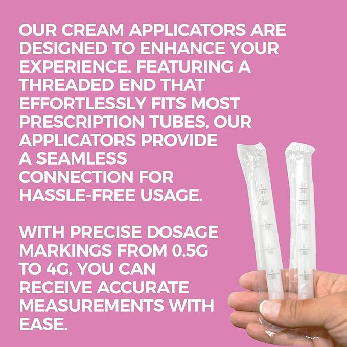 NewLife Naturals Disposable Vaginal Applicators 15 Pack – Threaded Vaginal Cream Applicators with Dosage Markings – Individually Wrapped Clean Single Use for Gels, Lubricants, & Creams – Made in USA