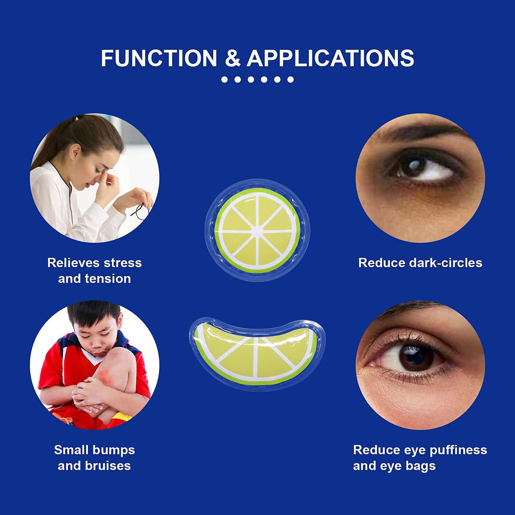 ZNÖCUETÖD Gel Ice Pack Reusable Cooling Eye Pads and Under Eye Patches
