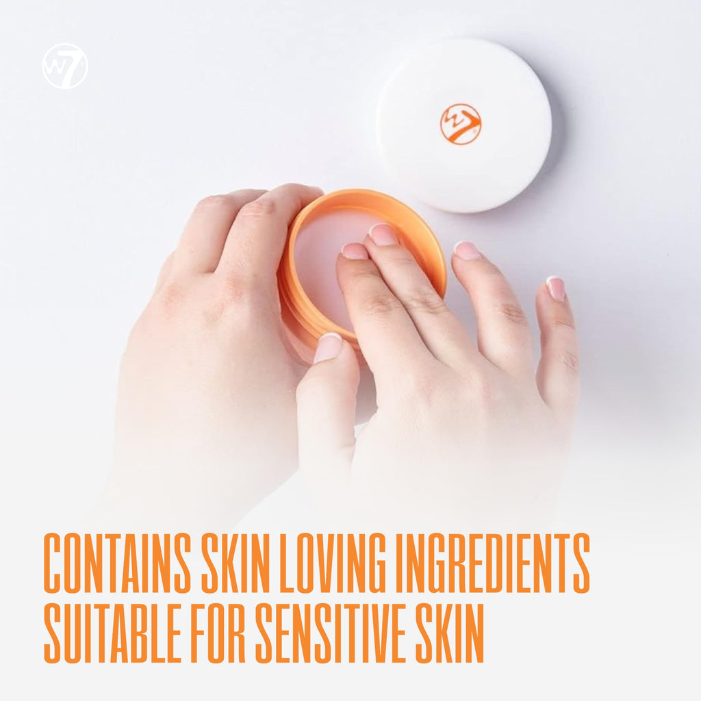 W7 Peachy Clean Face Cleansing Balm - Makeup Remover Melt With Fruit Juice - Clean Oil Free Skin
