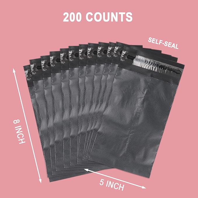 Sanitary Napkin Disposal Bags, Feminine Personal Disposal Bags, 200pcs Grey Opaque Bags and 2pcs Pink Sanitary Napkin Storage Bags for Sanitary Disposal, Tampons, Pads, and Liners