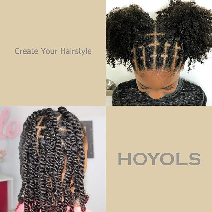 HOYOLS 3/4” Inches Black Hair Rubber Bands for Hair Ties Small Mini Elastics Bands Large Braiding Ponytail Holders for Girls No Damage 600pcs (M)