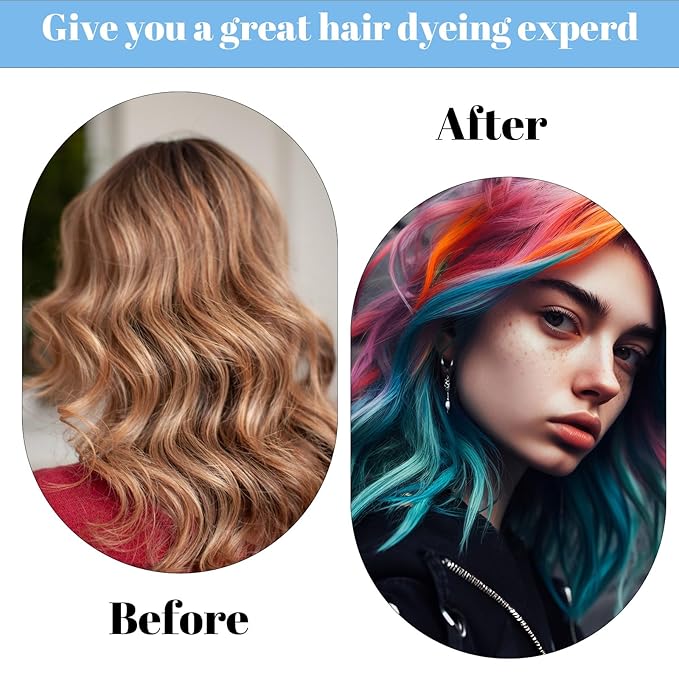 LXUEJIE 3 Pcs Hair Highlighting Cap, Colorful Hair Coloring Frosting Dye Kit, Hairs Coloring Dye Cap Frosting Caps with Plastic Crochet Hook for Salon DIY Dyeing Hairdressing